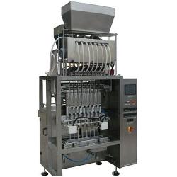 Multi-lane packing machine for liquid products